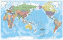 Sp-Map Micador World Wall Laminated In Tube