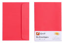 Envelope Quill C6 80gsm Red Pk25