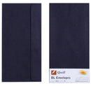 Envelope Quill Dl 80gsm Black Pk25