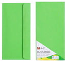 Envelope Quill Dl 80gsm Lime Pk25