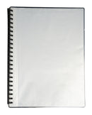 Display Book Gns A4 Refillable Clear Front Black 20p (BX10)
