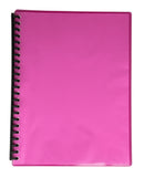 Display Book Gns A4 Refillable Gloss Pink 20p (BX10)