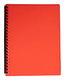 Display Book Gns A4 Refillable Gloss Red 20p (BX10)