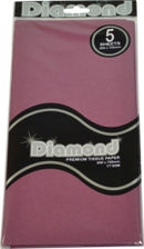 Sp- Tissue Paper Diamond 500x750mm 17gsm Magenta 5 Shts (PK12)