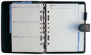 Sp- Organiser Debden Dayplanner Desk Snap Closure Pu Black