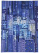 Sp- Notebook C/Land A4 Casebound Blue Cityscape Ruled 100lf