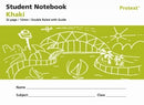Sp- Student Notebook Protext 175x240mm Double Ruled 12mm Khaki 32pg (PK20)