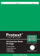 Sp- Exercise Book Protext Premium A4 5mm Grid Pp Cover 64pg (PK20)