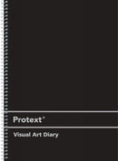 Sp- Visual Art Diary Protext A3 Acid Free Pp Silver Spiral Black 60 Sht (PK5)