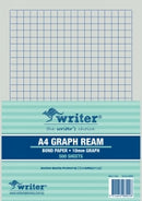 EXAM PAPER WRITER A4 10MM GRAPH PORTRAIT RULED 1 SIDE 500 SHT