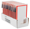 Display Ticket Quikstik 75x125mm Red Border Pk10