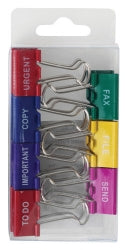 Sp- Foldback Clip Celco Printed Tabs 25mm Bx14