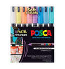 Marker Uni Posca Paint Pc1m Polytip Soft Colours Wlt8