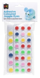 Sp- Joggle Eyes Ec Adhesive Coloured Pk60
