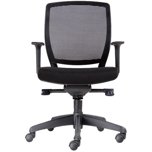 Rapidline Hartley Task Chair Promesh Medium Back Black