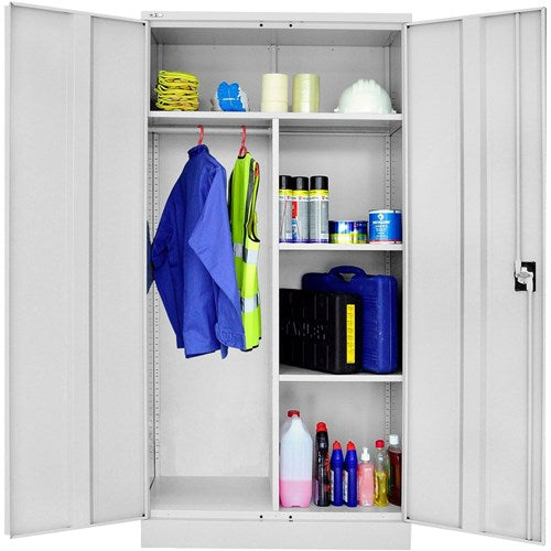 Rapidline Go Wardrobe 910W x 450D x 1830mmH Silver Grey