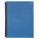 DISPLAY BOOK MARBIG A4 REFILLABLE BLUE 20P