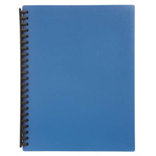 DISPLAY BOOK MARBIG A4 REFILLABLE BLUE 20P