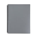 Sp- Display Book Marbig A4 Refillable Grey 20p