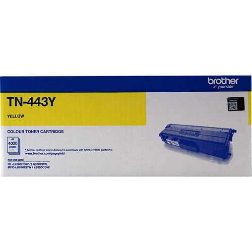 Brother TN-443Y Toner Cartridge High Yield Yellow