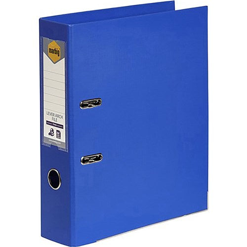 Marbig Linen PE Lever Arch Binder A4 75mm Royal Blue