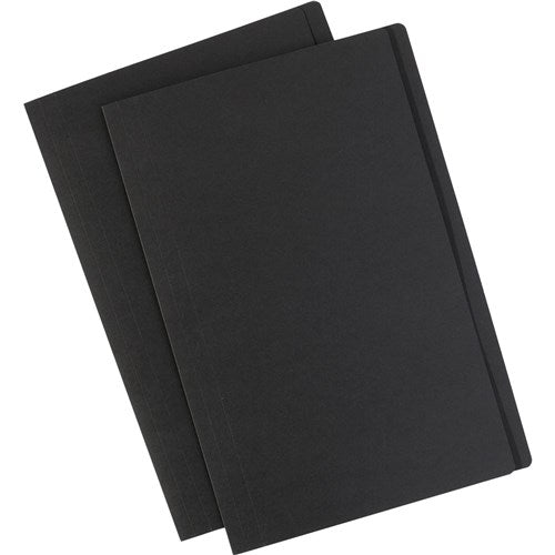 Avery Manilla Folders Foolscap Matte Black With White Labels Pack Of 10 | Better Office