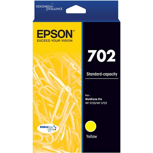 Epson 702 DURABrite Ultra Ink Cartridge Yellow | Better Office