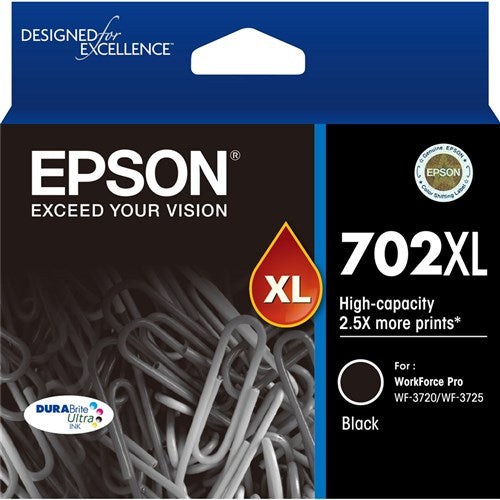 Epson 702XL DURABrite Ultra Ink Cartridge High Yield Black | Better Office