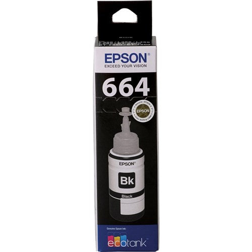 Epson T664 EcoTank Ink Refill Bottle Black | Better Office