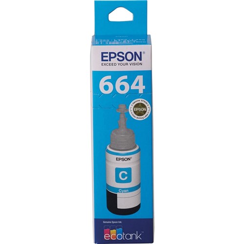 Epson T664 EcoTank Ink Refill Bottle Cyan | Better Office