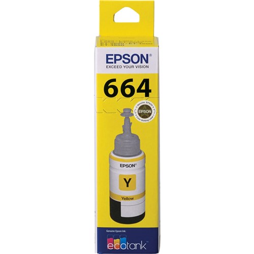 Epson T664 EcoTank Ink Refill Bottle Yellow | Better Office