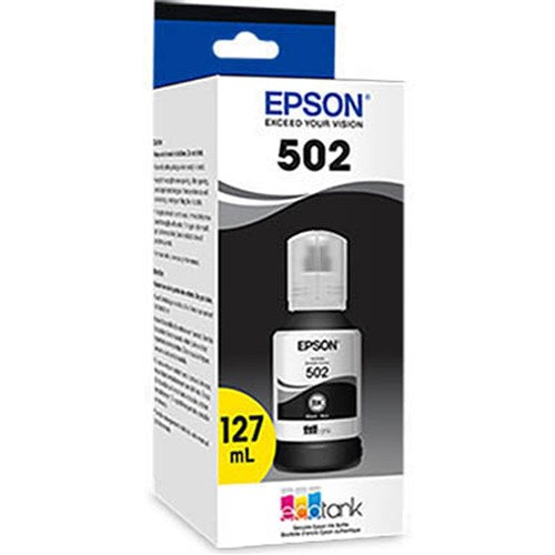 Epson T502 EcoTank Ink Refill Bottle 127ml Black | Better Office
