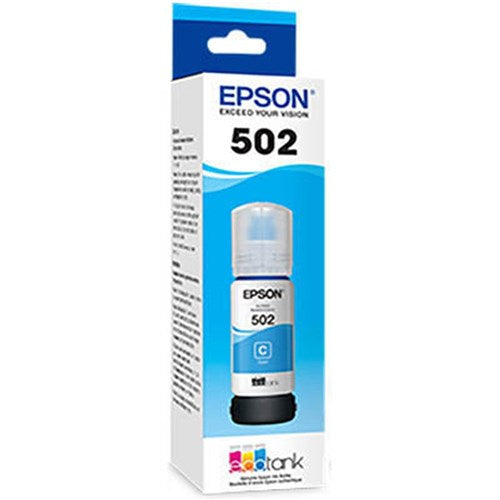 Epson T502 EcoTank Ink Refill Bottle 70ml Cyan | Better Office