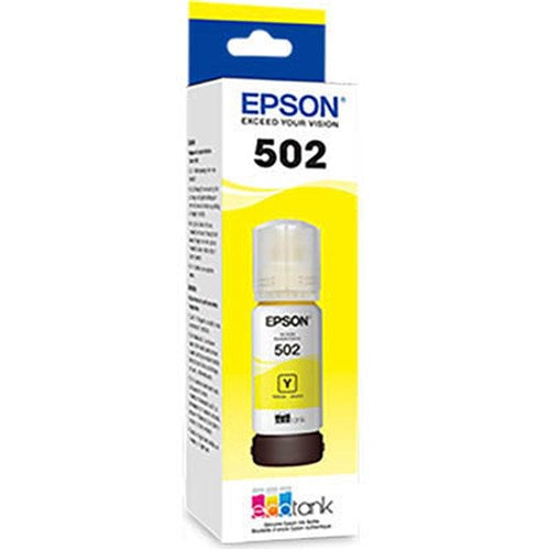 Epson T502 EcoTank Ink Refill Bottle 70ml Yellow | Better Office