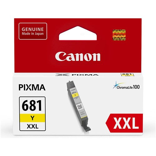 Canon Pixma CLI681XXLY Ink Cartridge Extra High Yield Yellow