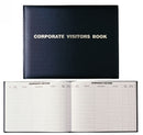 VISITORS BOOK DEBDEN 300X200 CORPORATE 192P BLACK