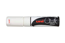 Marker Chalk Uni 8mm Chisel Tip White