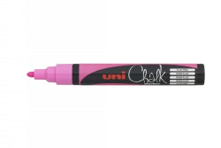 MARKER CHALK UNI 2.5MM BULLET TIP FLUORO PINK