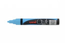 Marker Chalk Uni Pwe5m Medium Bullet Tip Light Blue