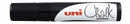 Sp- Marker Chalk Uni Pwe17k Bold Chisel Tip Black
