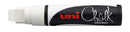 Marker Chalk Uni Pwe17k Bold Chisel Tip White
