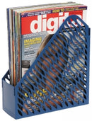 Sp- Magazine Rack Marbig Black Pk2
