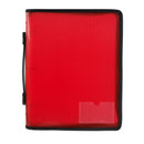Sp- Binder Marbig Zipper W/Handle 3 0 Ring Red