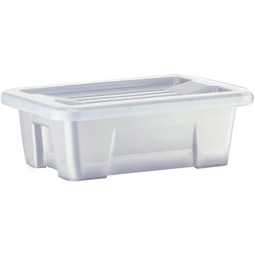 Italplast 1 Litre Storage+ Modular Storage Box With Lid Graphite | Better Office