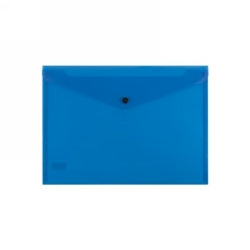 DOCUMENT FOLDER BANTEX A4 BUTTON BLUE