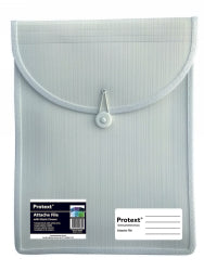 ATTACHE CASE PROTEXT FILE WITH ELASTIC CLOSURE WHITE