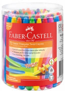 Crayons Faber-Castell Triangular Twist Bucket Asst Pk72
