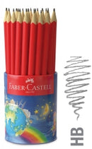 PENCIL LEAD FABER-CASTELL JUNIOR TRIANGULAR HB WRITING TIN CUP PK50