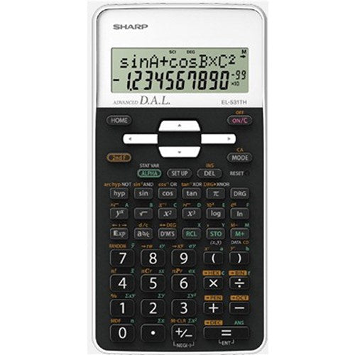 Sharp EL-531TH Scientific Calculator White And Black