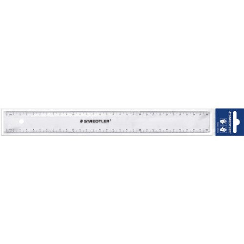 Staedtler Plastic Ruler 30cm Clear | Better Office